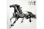 骏马水墨画