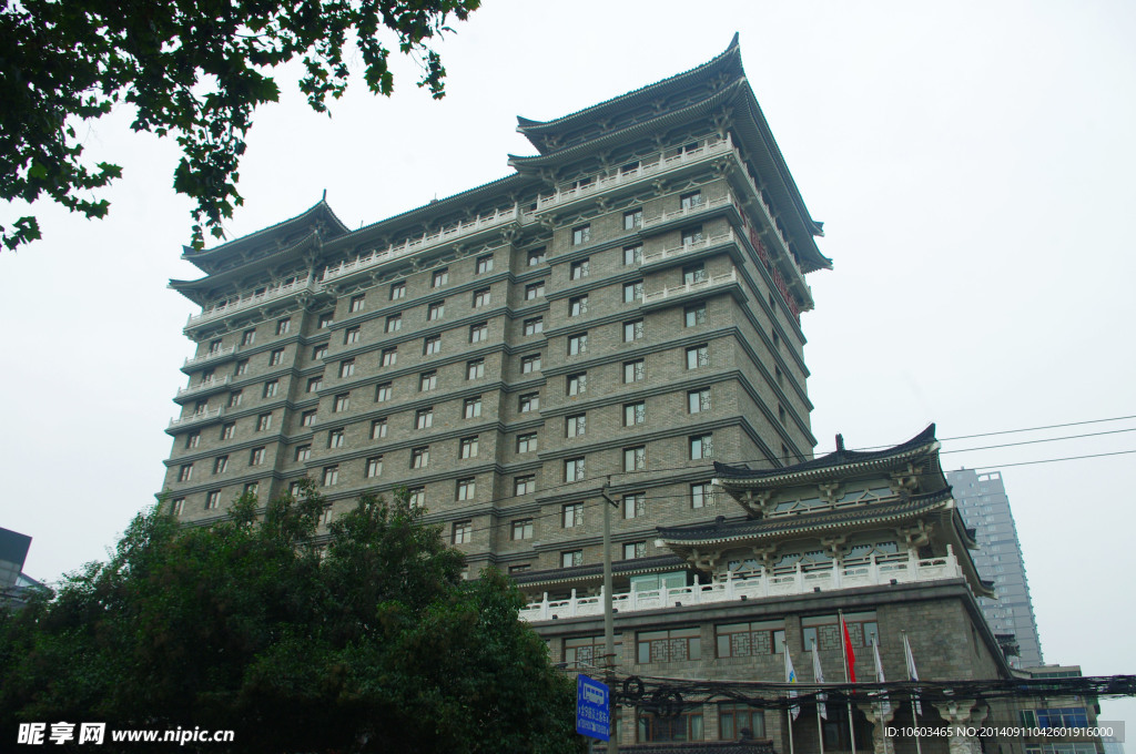 仿唐建筑 酒店高楼