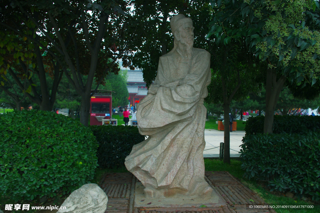 唐代名人 广场雕像