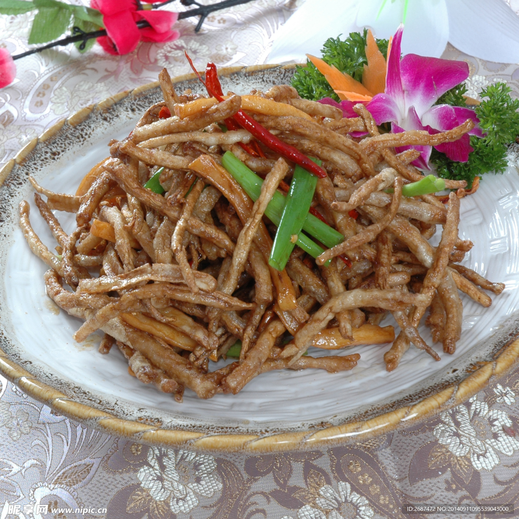 干煸茶树菇