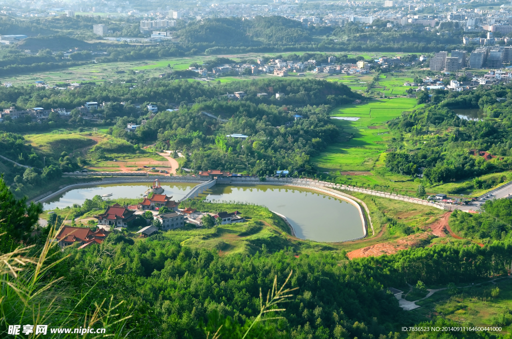 南康市南山旅游区俯视