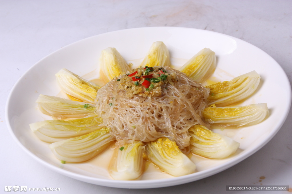 粉丝蒸娃娃菜