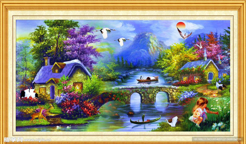 山水油画