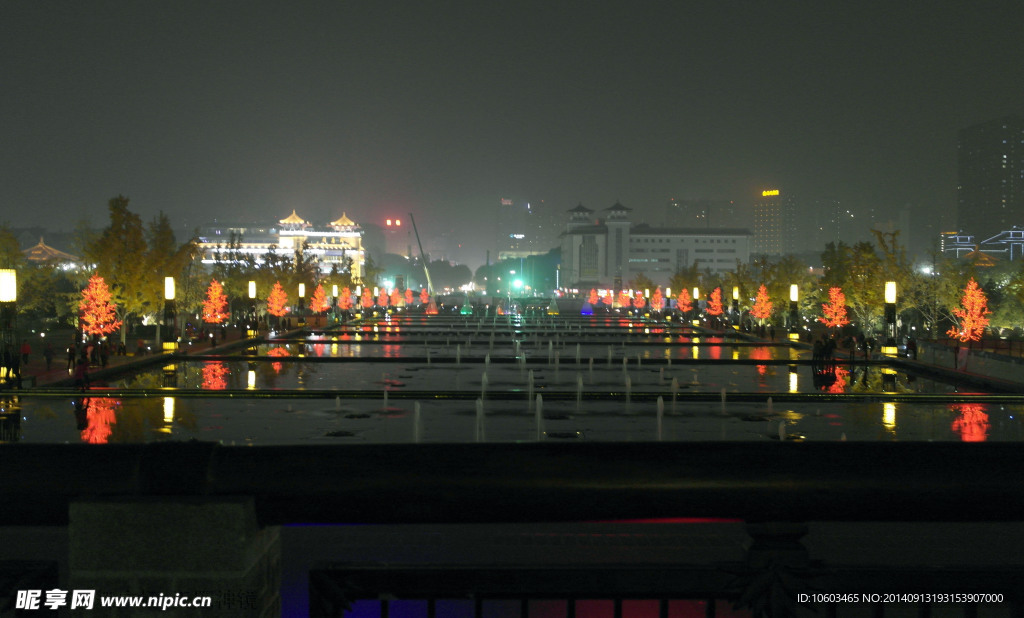 风景名胜 水舞广场