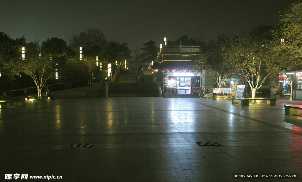 大雁塔 广场夜景