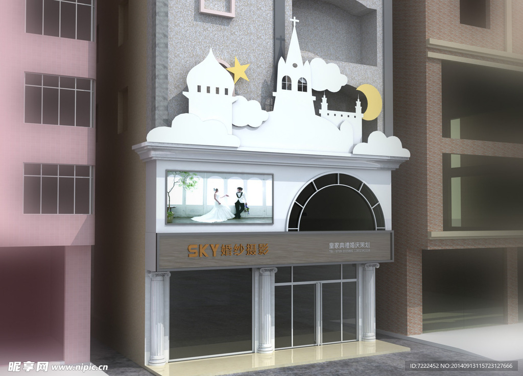 婚纱店外墙
