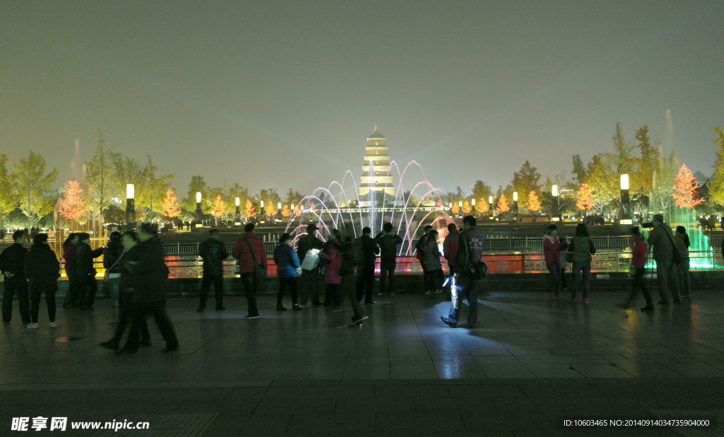 中国夜景 大雁塔