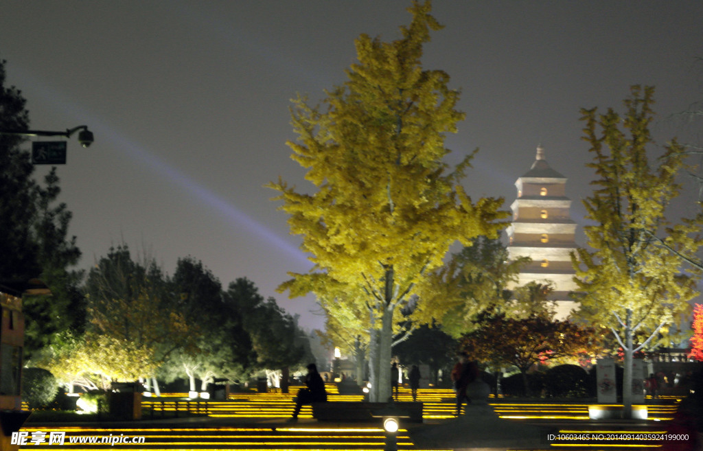 中国夜景 大雁塔