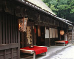 灰色树脂瓦屋顶 木屋