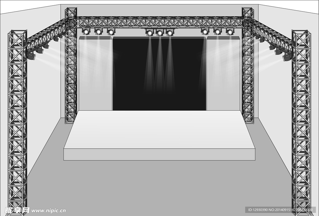 LED舞台平面图