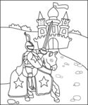 白成王子城堡线描图