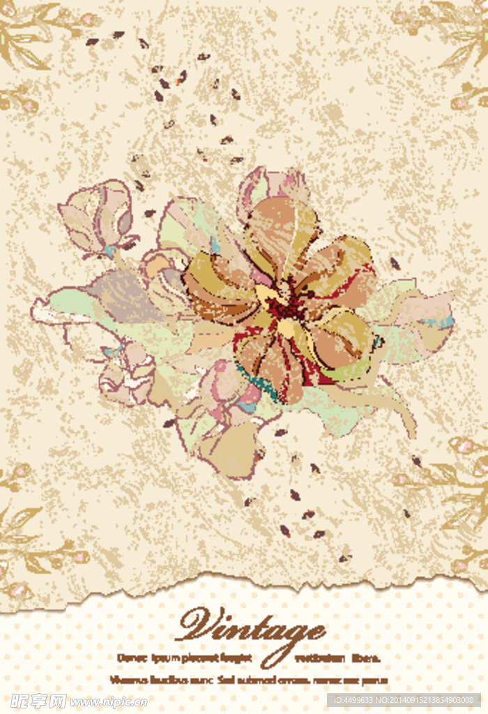 手绘花纹