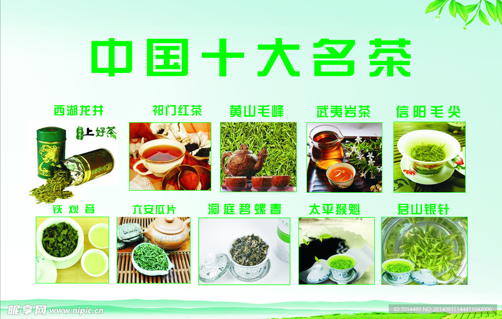 中国十大名茶