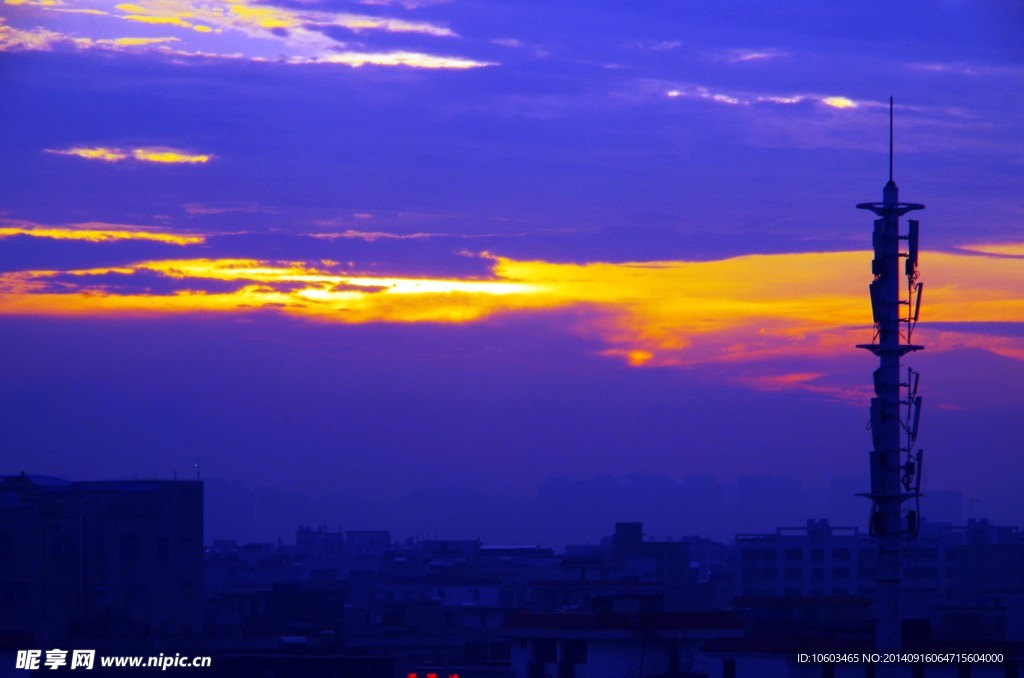 太空晚霞天文景观