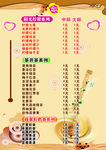 奶茶价目表