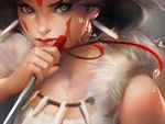 手绘美女