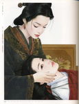 手绘美女