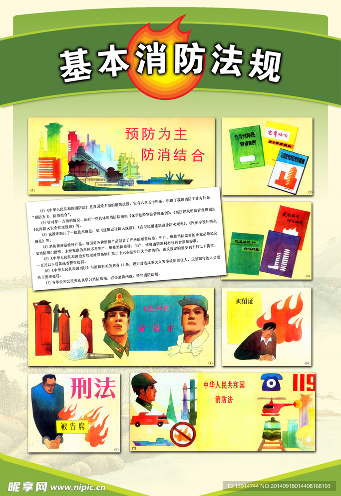 消防知识普及宣传海报