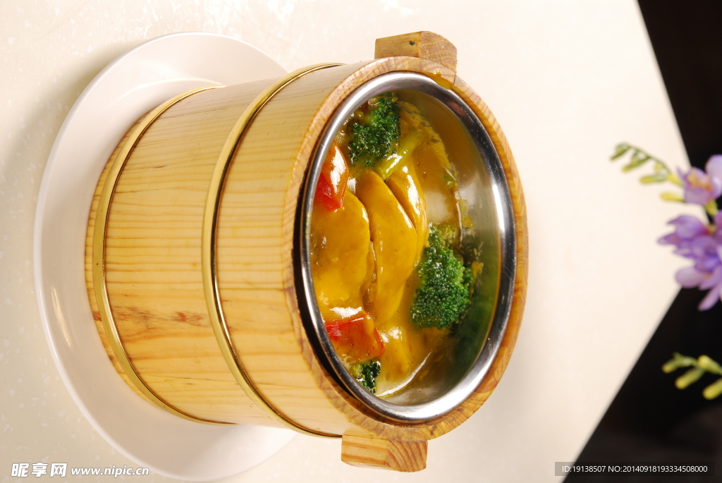咖喱滑鸡煲