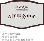 标识 服务中心标牌