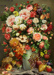 油画 花瓶 花卉 欧式