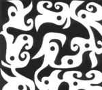 黑白图形 抽象图案