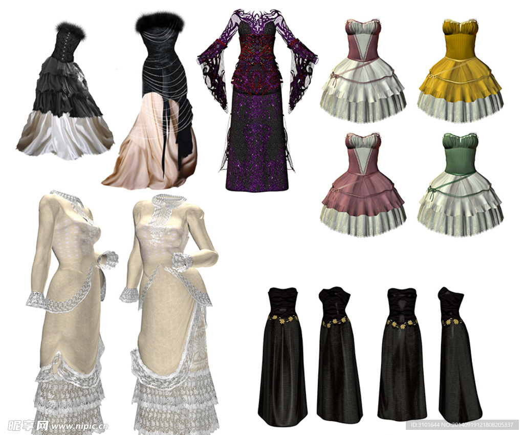 3D服饰模板