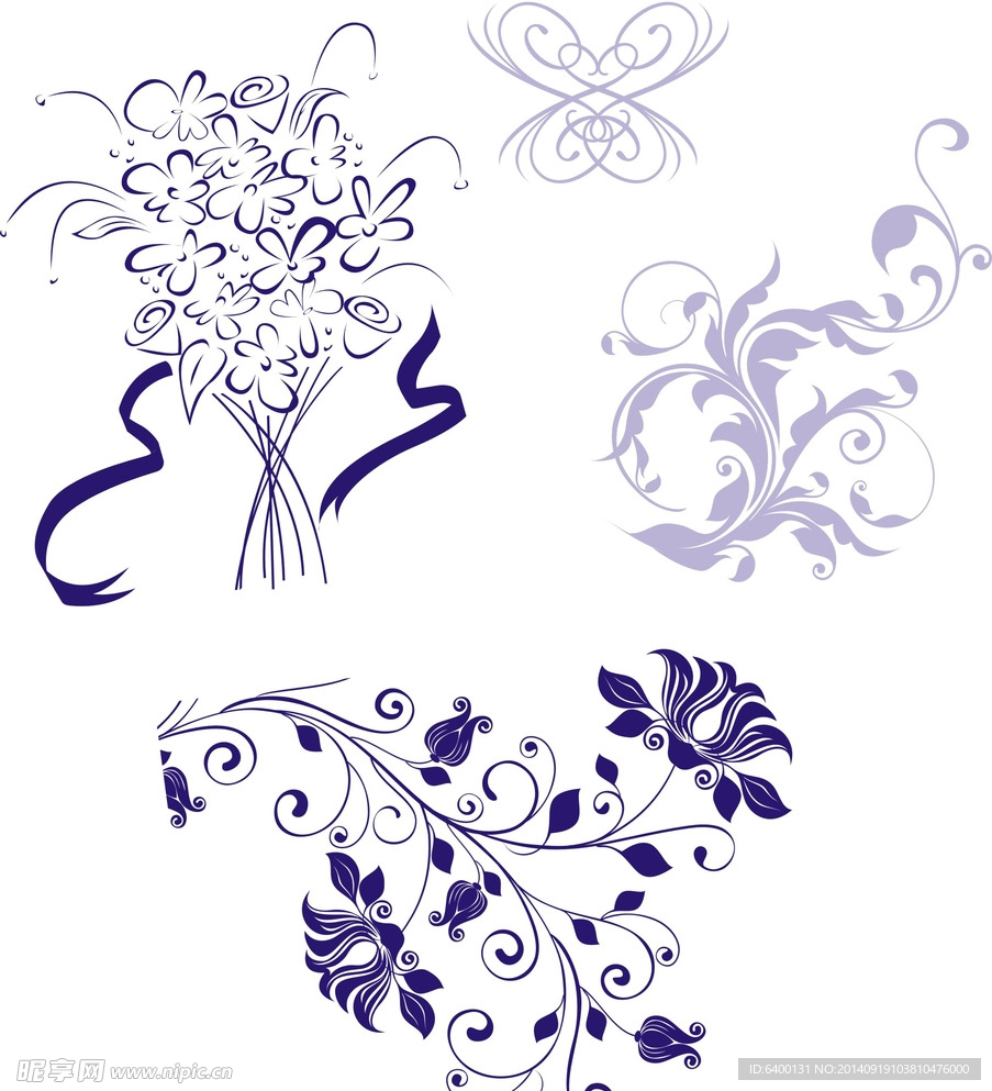 矢量 花纹