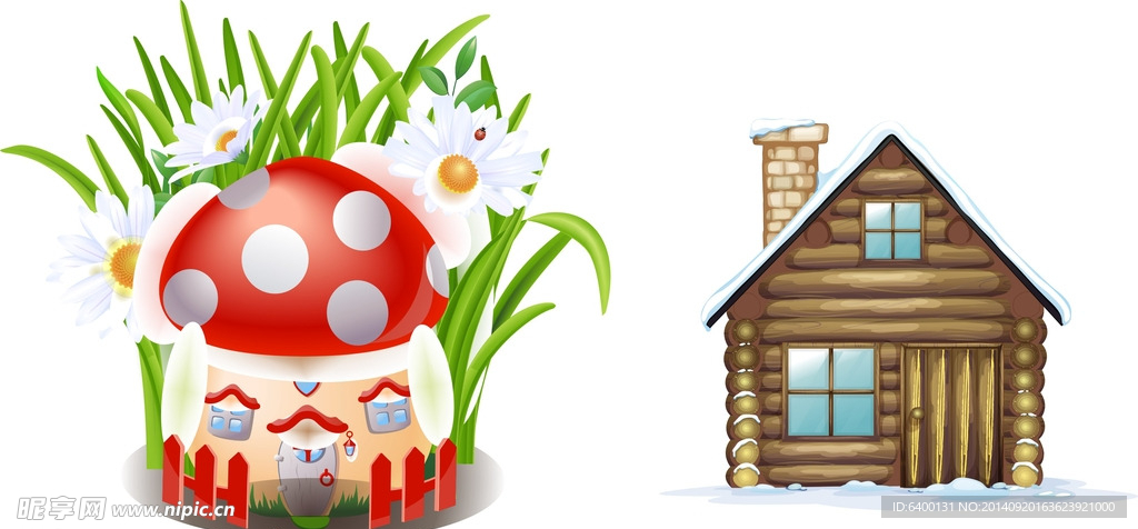 蘑菇房子 小木屋