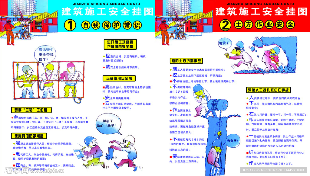 工地安全挂图