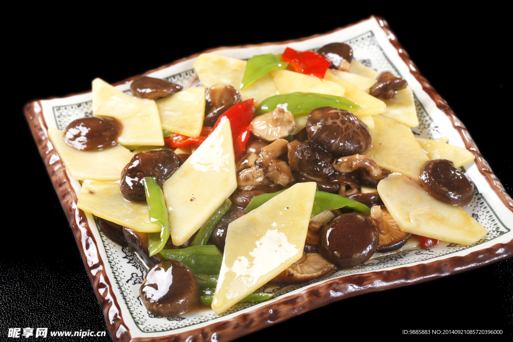 干菇土豆片