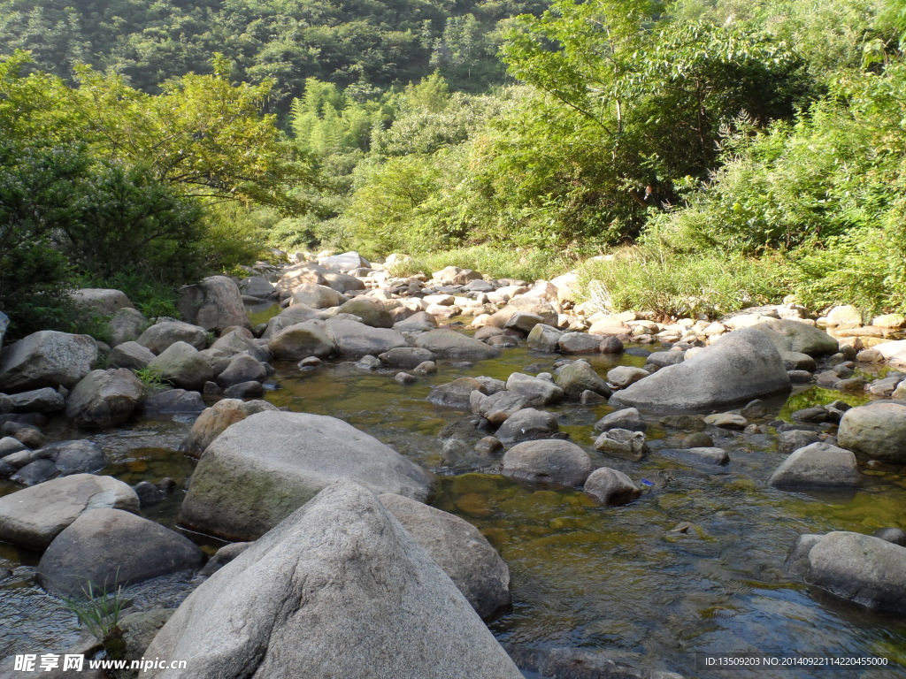 山涧溪流美景