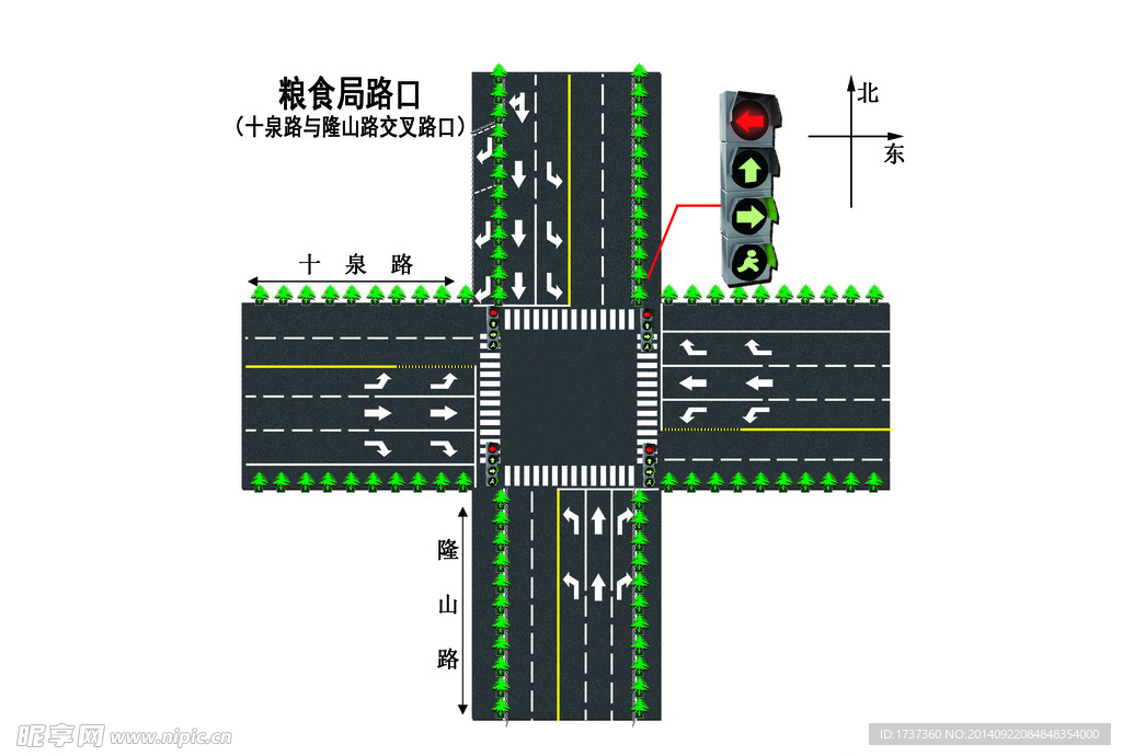 交通道路行驶示意图