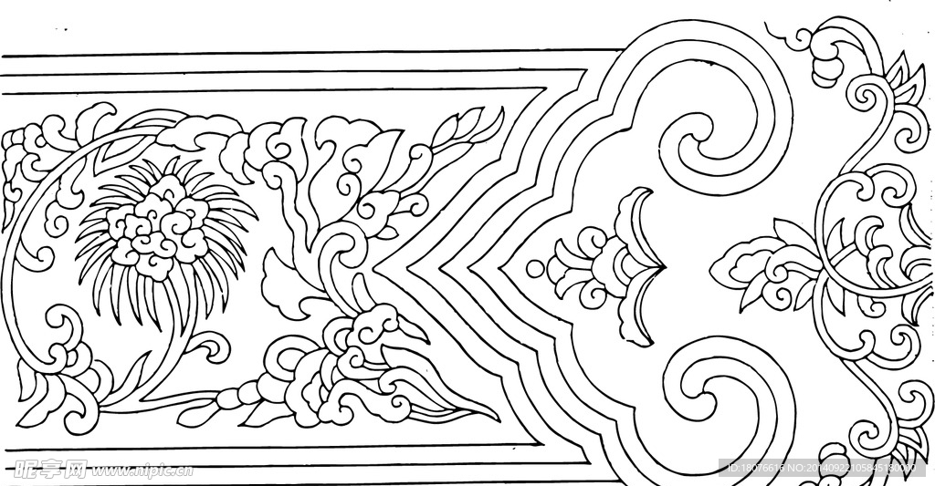窗花 古代窗花 花卉 