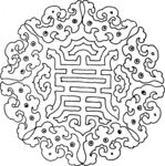 吉祥图腾  矢量线稿 