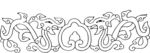 矢量线稿 图腾 花纹 