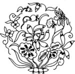 莲花 荷花 花朵 矢量
