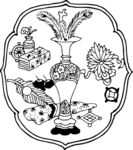 矢量花瓶 吉祥图腾 线