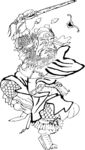 吉祥人物 人物线图 古