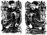 吉祥人物 人物线图 古