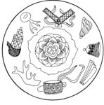 吉祥图腾 印花 花纹 