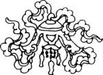 吉祥图腾 剪影 印花 