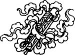 吉祥图腾 剪影 印花 