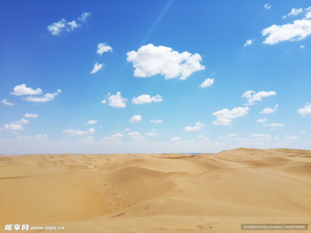 天空 蓝天 沙漠