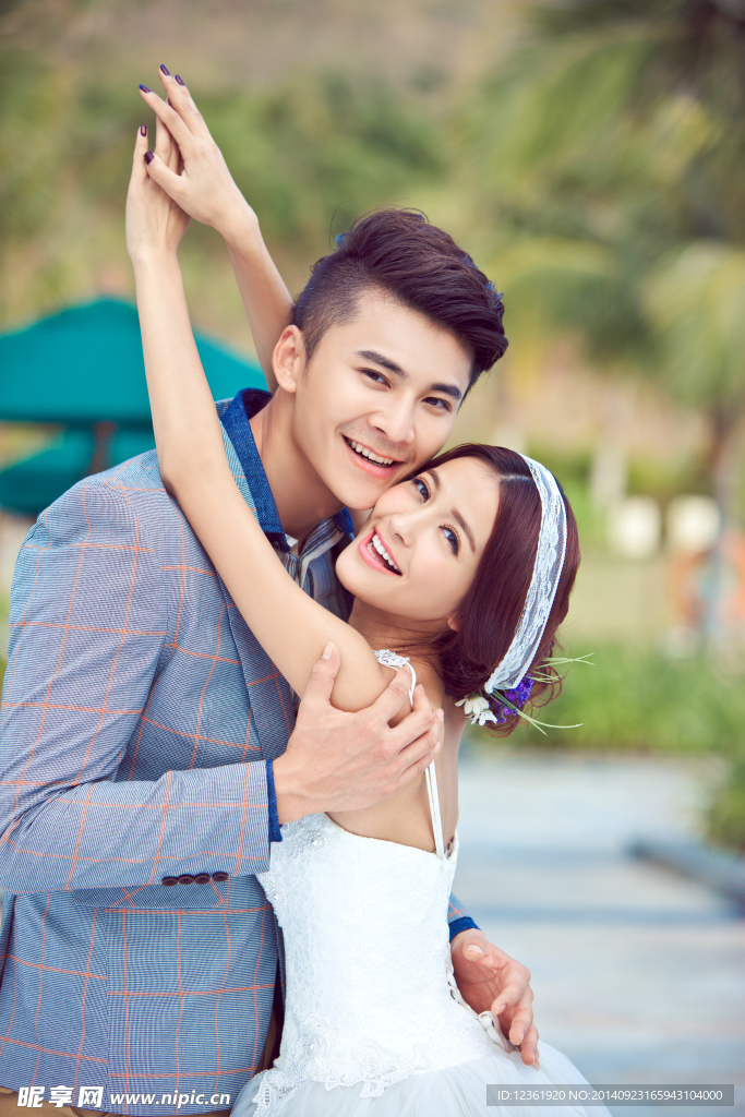 婚纱样片 园林样片