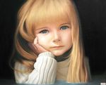 油画美女