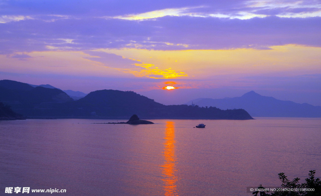 海滨风光 大海晨阳