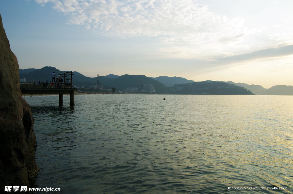 海滨风光 拂晓晨光