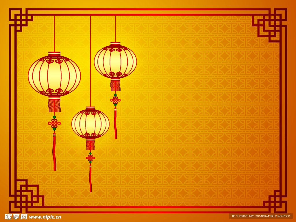 中国传统花纹背景