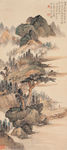 碧山松云图
